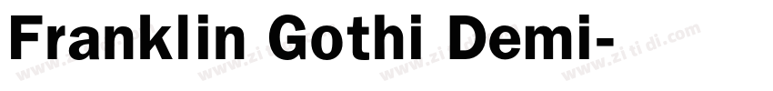 Franklin Gothi Demi字体转换